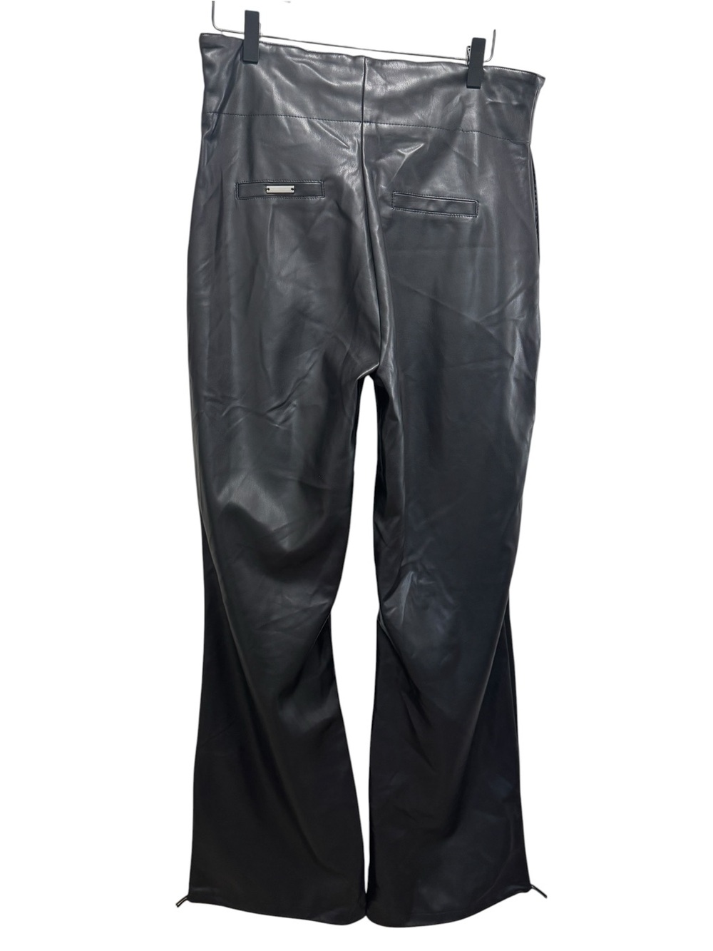 Manière De Voir Rope Tie Black Faux Leather Trousers Size 8 NWT Brand New - Picture 14 of 14